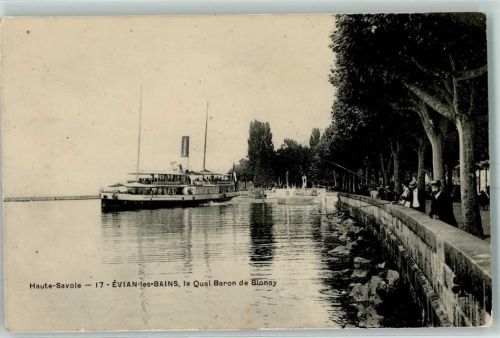 74500 Evian-les-Bains - Haute Savoie 17 Evian les Bains le Quai Baron de Blonay