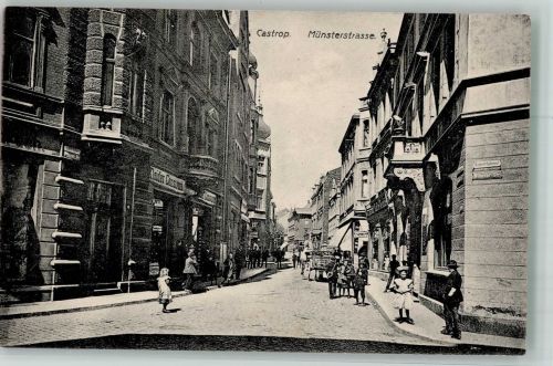 44575 W4620 Castrop 1911 - Münsterstrasse Kleider-Kosumgeschäft