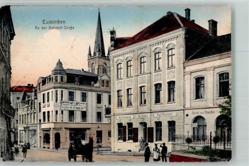 53879 W5350 Euskirchen 1918 - An der Bahnhofstrasse Hotel-Gasthaus zur Traube