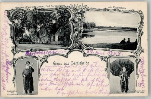 22941 W2072 Bargteheide - Gasthaus Unter den Linden Am Karpfenteich Der Nachtwächter