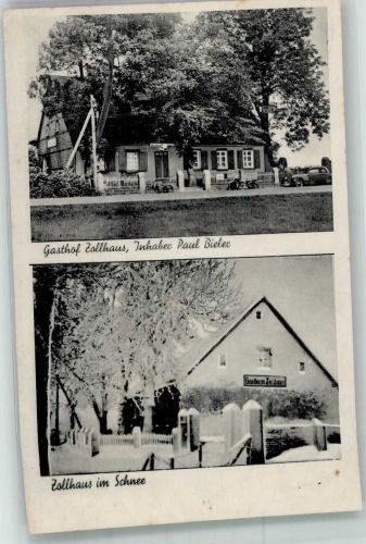 57299 W5909 Burbach , Siegerl - Gasthaus Zollhaus Zollhaus im Winter