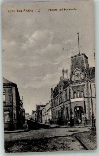 48429 W4440 Rheine 1917 - Postamt Poststrasse Feldpostkarte