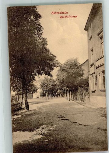 55566 W6553 Sobernheim 1908 - Bahnhofstrasse