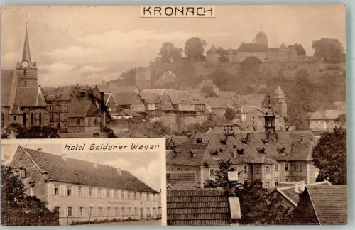 96317 W8640 Kronach , Oberfr - Hotel Goldener Wagen