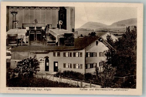 87527 W8972 Altstädten , Allgäu - Weingasthaus-Cafe Illerwellen Gaststube
