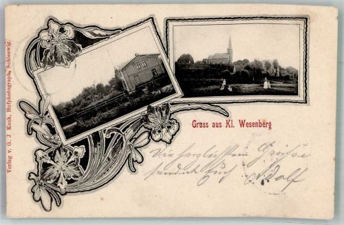 23860 W2061 Klein Wesenberg 1900 - Dorfkirche