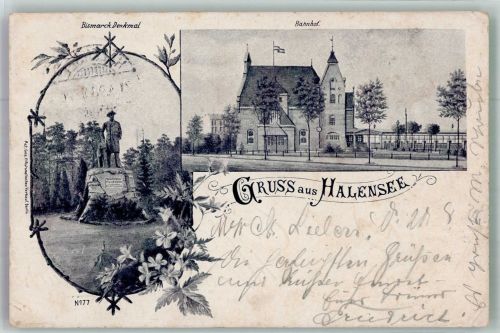 10115 W1000 Halensee 1898 - Bahnhof Bismarck-Denkmal