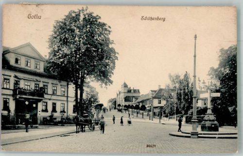 99867 O5800 Gotha , Thür 1912 - Schützenberg Kleiner Einriss