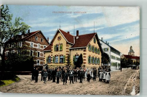 71364 W7057 Winnenden , Württ 1912 - Paulinenpflege Winnenden Kindergruppe