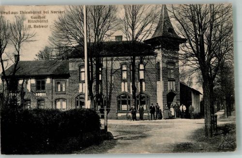 24589 W2353 Nortorf b Neumünster 1923 Foto AK Thienbüttel Gasthaus Ritzebüttel