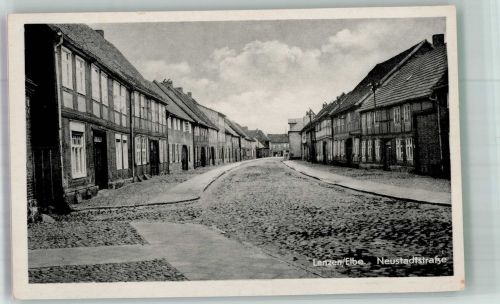 19309 O2805 Lenzen Elbe Foto AK Neustadtstrasse