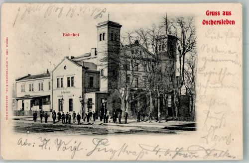 39387 O3230 Oschersleben 1901 - Bahnhof Oschersleben
