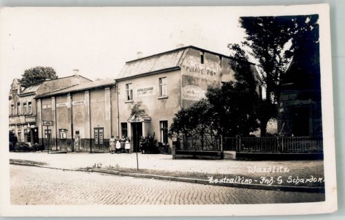 16348 O1292 Wandlitz Foto AK Central - Lichtspiele Kino Gasthaus und Cafe