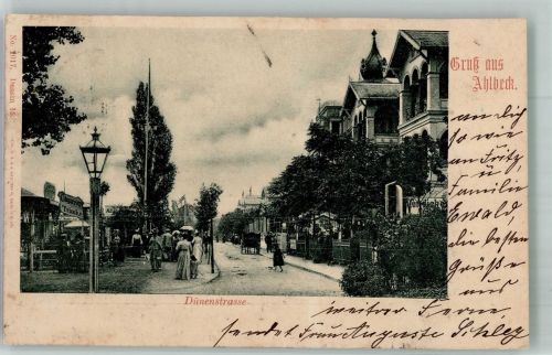 17419 O2252 Seebad Ahlbeck 1901 - Dünenstrasse