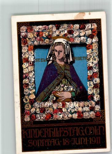 W5000 Köln Stadt Rosentag Kinderhilfstag Blumentag 1911 Künstlerkarte
