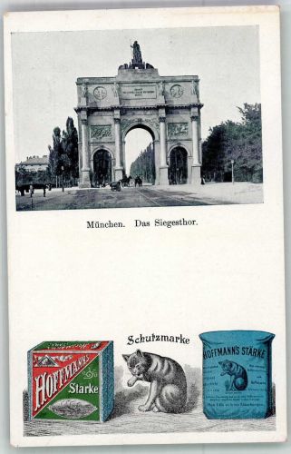 W8000 München Das Siegestor Hoffmann´s Stärke 1900