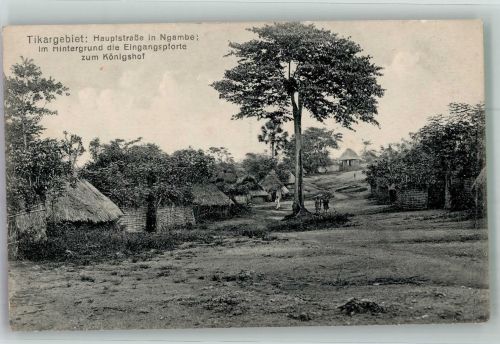 Tikargebiet : Hauptstraße in Ngambe