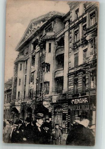 1919 Gebrauchsspuren Zerstörungen im Vorwärts Haus - Einriß