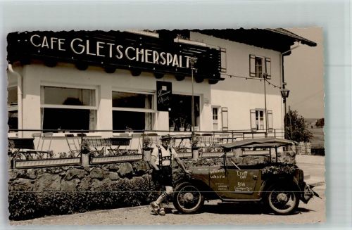 87642 W8959 Trauchgau - Gasthaus Gletscherspalte Oldtimer Treff Cafe Tracht