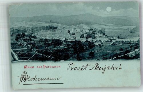 37181 W3414 Hardegsen 1901 Gebrauchsspuren Mondschein