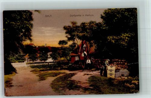 25980 W2280 Keitum 1915 Gebrauchsspuren Königlich Preuss. Landsturm Batln. Lübeck 2. Komp.