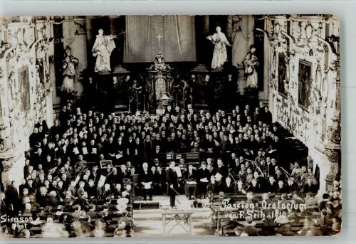 Foto Simson Passion`s Oratorium v. F. Seitz 1919 Musik