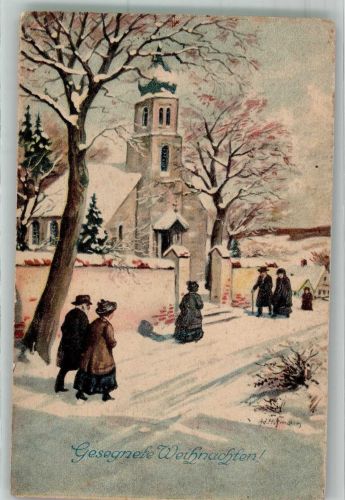 Weihnachten WSBS Serie 1762/5 1. Batl. Inf. Reg. Kr.338 Hoffmann, Ad. 1917 Künstlerkarte