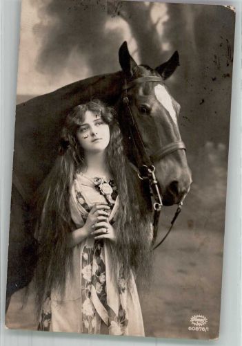 Mädchen mit Pferd 60876/1 Amag 1917
