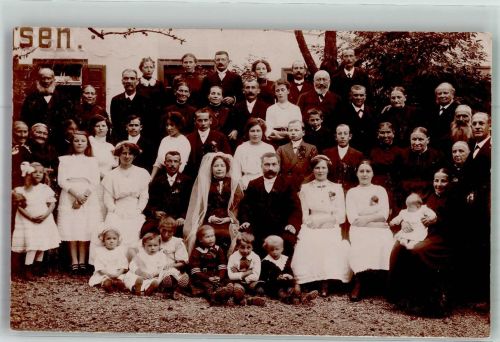 Gruppenfoto Hochzeit