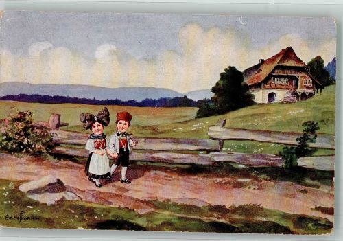 Es war ein Sonntag WSBS No. 5353 Hoffmann, Ad. 1917 Künstlerkarte