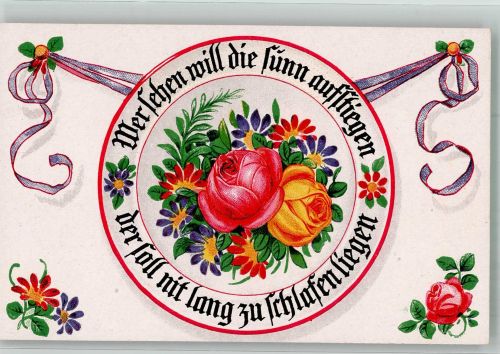 Spruch Serie Bauernteller AHF Nr. 260 Porzellan