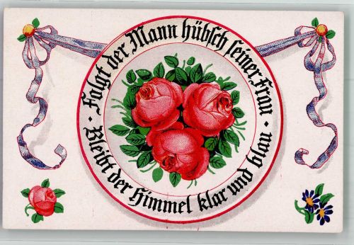 Spruch Serie Bauernteller AHF Nr. 261 Porzellan