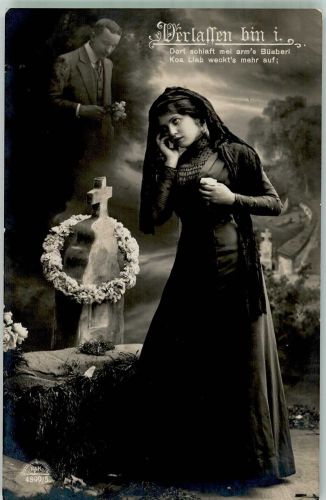 Verlassen bin i Frau R. u. K.L. 4899/5 Trauer 1912