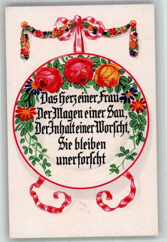 Spruch Serie Bauernteller AHF Nr. 253 Porzellan