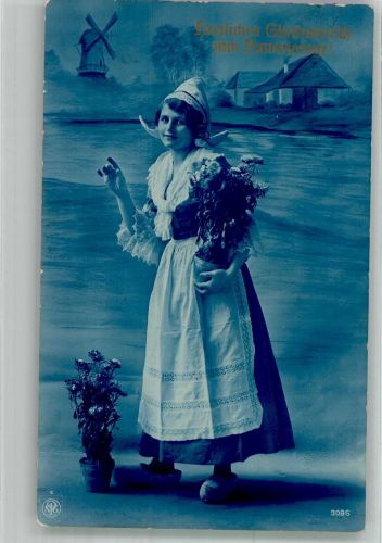 Frau Tracht Windmühle Holland 3096 NPG 1919