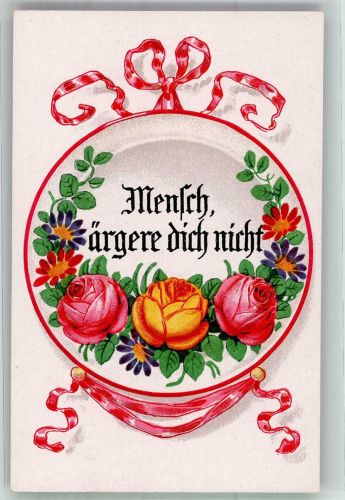 Spruch Serie Bauernteller AHF Nr. 259 Porzellan