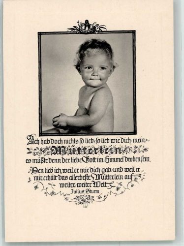 Foto Gertrud Hesse Spruch Muttertag