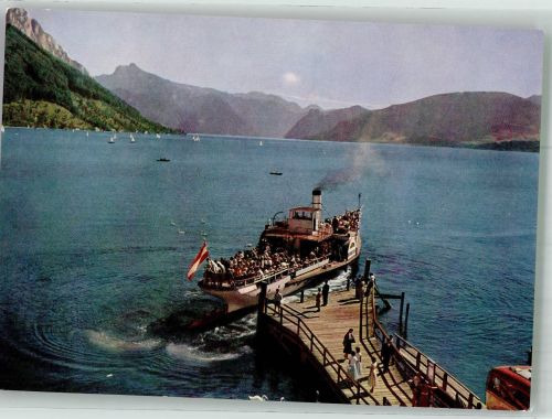 Traunseeschiffahrt m. Blick gegen Höllengebirge Binnenschiff