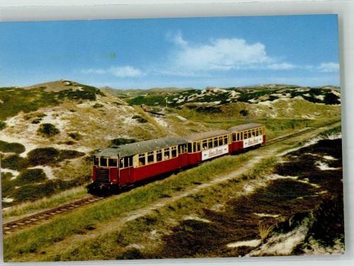W2280 Westerland Dünen-Express Eisenbahnzug Foto AK