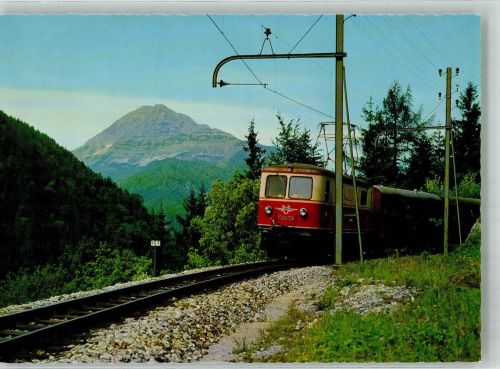 Lokomotive vom Typ 1099 der Mariazellerbahn mit Ötscher Fotograf Ledermann Lokomotive Foto AK