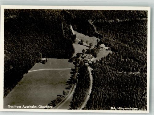 38640 W3380 Auerhahn , Oberharz Foto AK Fliegeraufnahme vom Gasthaus Auerhahn