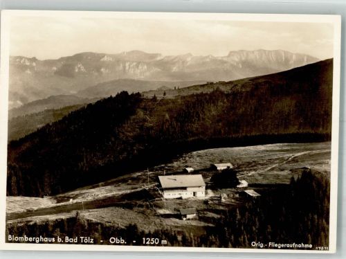 83646 W8170 Wackersberg b Bad Tölz 1938 Foto AK Fliegeraufnahme vom Blomberghaus
