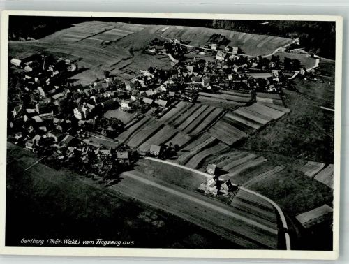 98559 O6054 Gehlberg 1938 Foto AK Fliegeraufnahme des Ortes