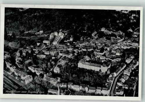 99734 O5500 Nordhausen , Thür 1942 Foto AK Fliegeraufnahme des Ortes