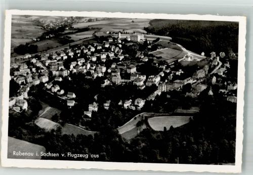 01734 O8222 Rabenau , Sachs 1939 Foto AK Fliegeraufnahme des Ortes