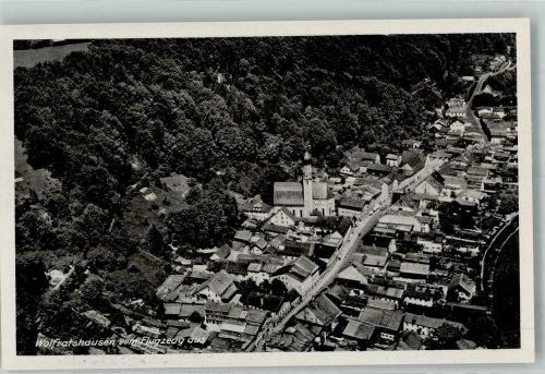 82515 W8190 Wolfratshausen 1941 Foto AK Fliegeraufnahme des Ortes mit Kirche St. Andreas