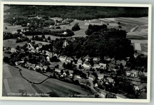 82284 W8082 Wildenroth , Amper Foto AK Fliegeraufnahme des Ortes