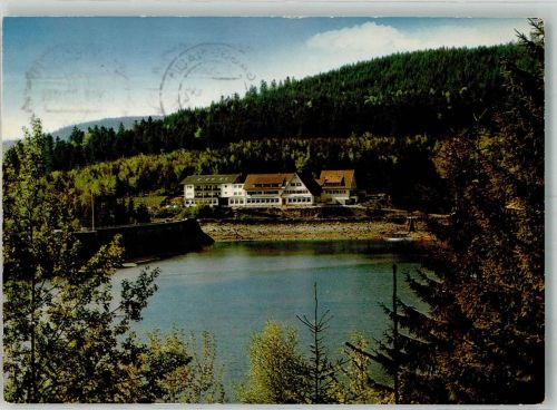 Schwarzenbachtalsperre Foto AK Schwarzenbachhotel
