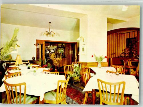 56856 W5583 Zell Mosel Foto AK Hotel Gasthaus Zum Grünen Kranz Gaststube