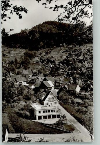 76593 W7562 Lautenbach , Murgtal Foto AK Gasthaus Pension Lautenfels